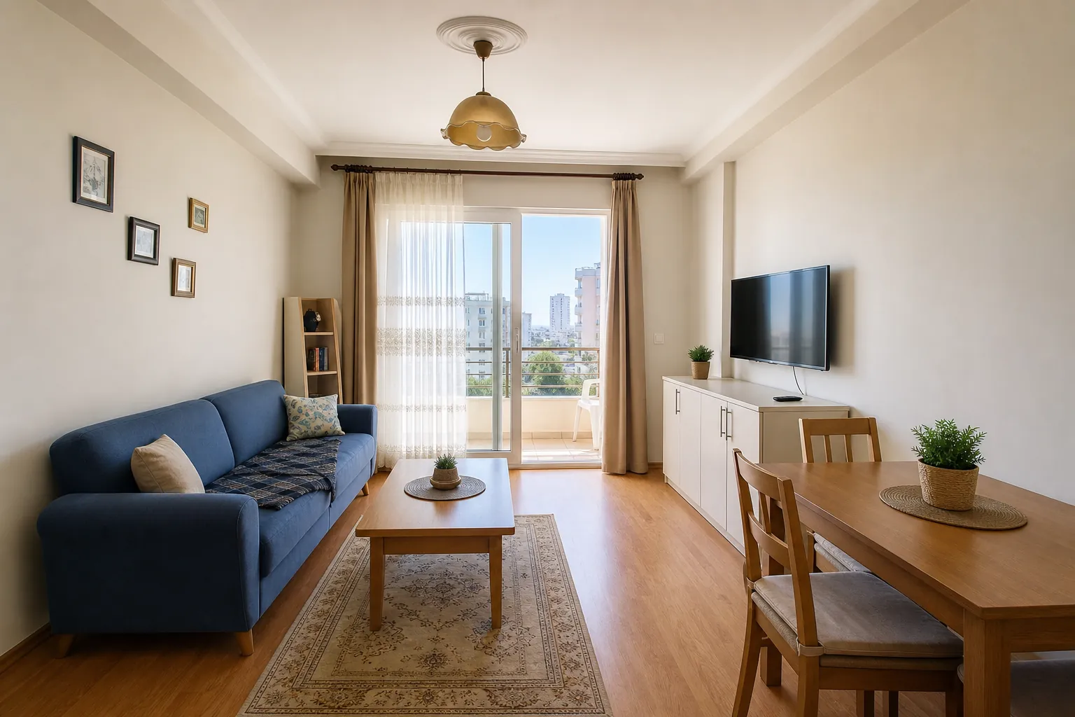 Menderes’te Eşyalı Kiralık 1+1